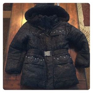 Warm girls coat size 7-8
